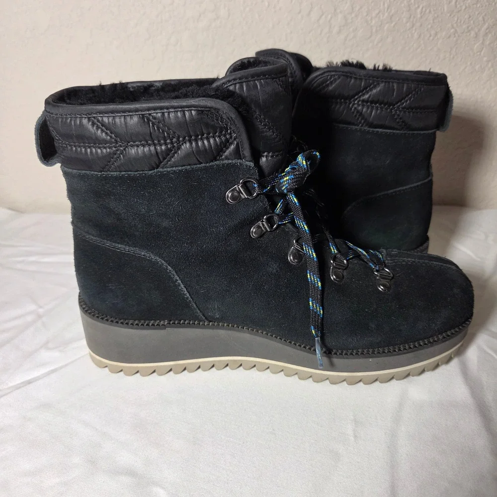 UGG Adirondack III Hiker Boot Black Suede Waterproof 1095712 Womens 7.5
